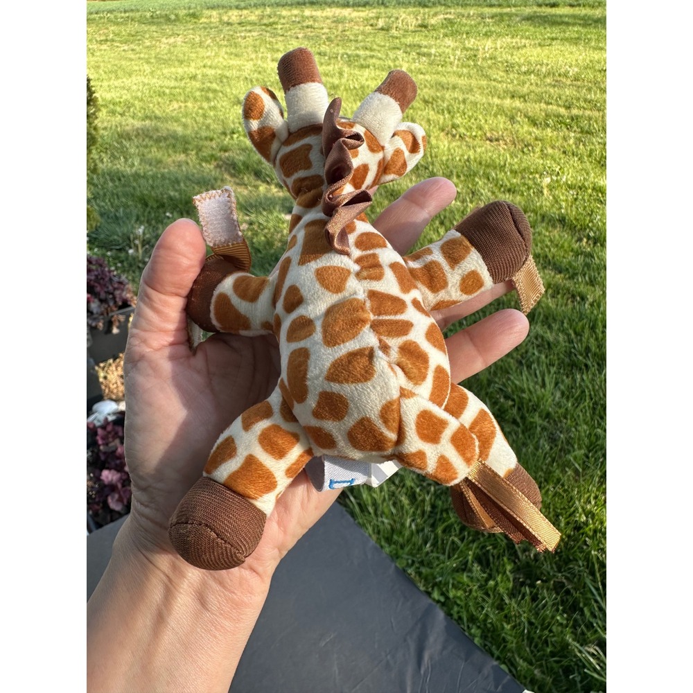 Dr. Browns Lovey Pacifier Holder Plush Giraffe Stuffed Animal Brown Tan Spotted - Picture 3 of 7